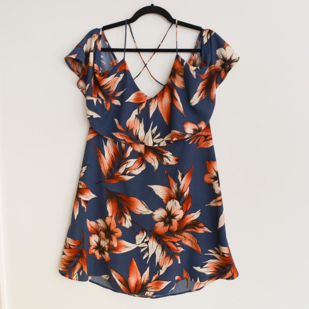 Floral off-the-shoulder dress